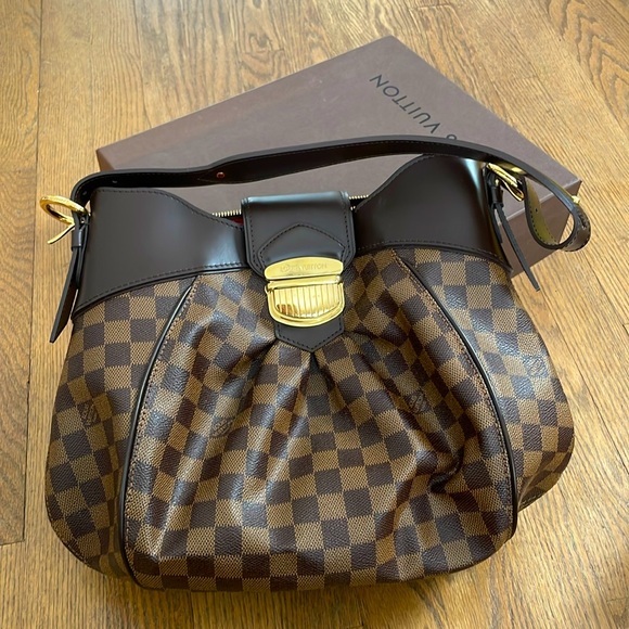 Louis Vuitton Handbags - New Louis Vuitton Damier Ebene Sistina MM Leather shoulder purse